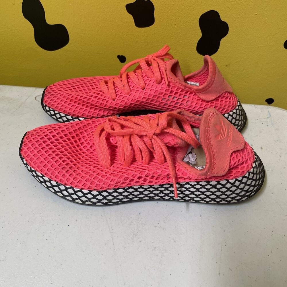 Adidas Shoes Mens 7 Deerupt Runner Sneakers Lace Up Low Top Comfort Athletic
